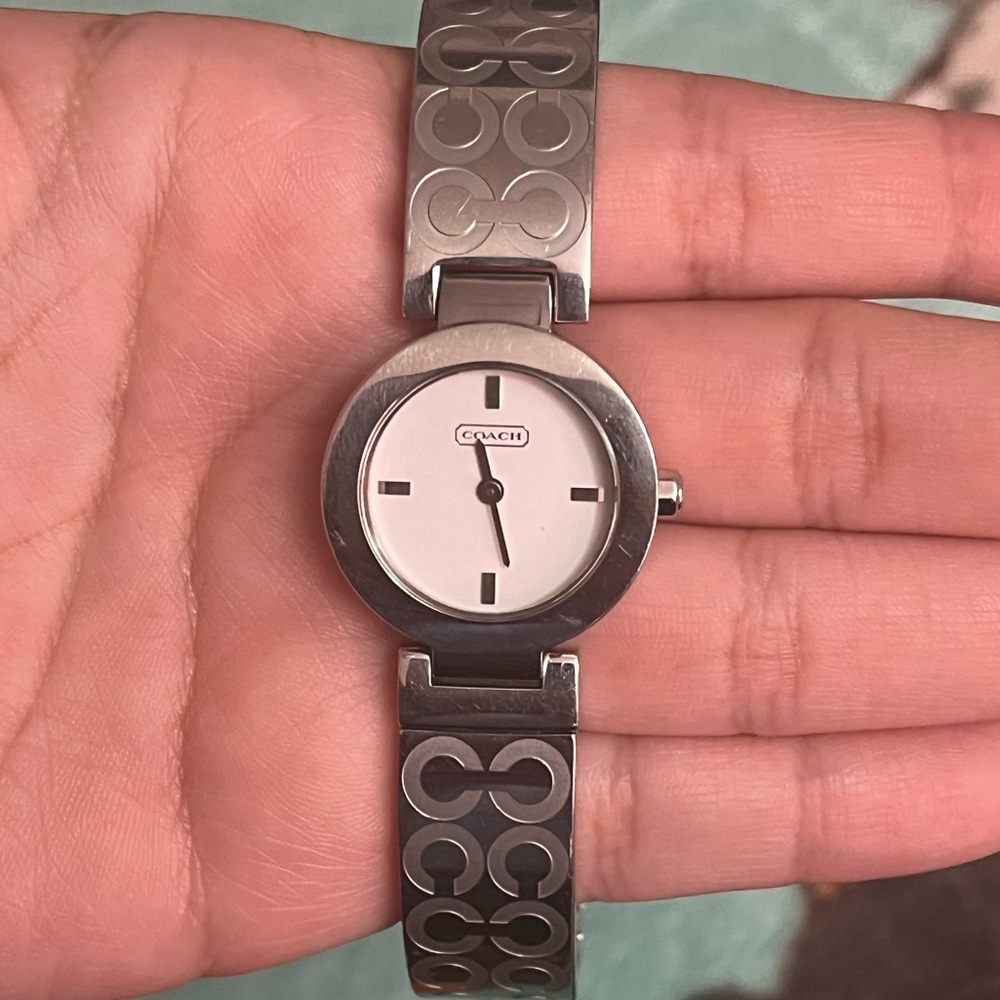 Stainless Steal Monogram Coach Watch 0189
